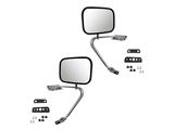 Manual Mirrors; Stainless Steel (80-97 F-100, F-150, F-250, F-350)