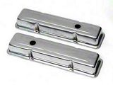 Valve Covers, Short, Small Block, Chrome (55-57 Chevy Bel Air; 55-57 Chevy 150; 55-57 Chevy 210; 55-57 Chevy Nomad)