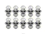 1947-1987 Chevy or GMC Truck Bumper Bolt Set, Tall Dome Head, Chrome, Front & Rear