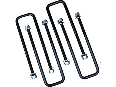 Freedom Offroad Square U-Bolts for 2.50-Inch Wide Leaf Springs; 8-5/8-Inch Long (04-14 Titan)