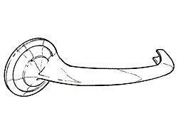 OPR Inside Door Handle; Chrome (55-56 Thunderbird)