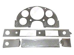 Dash Trim Kit, 5 Pieces, Engine-Turned Aluminum (1957 Ford Thunderbird)