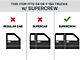 O-Mega II 6-Inch Oval Side Step Bars without Mounting Brackets; Textured Black (16-24 Titan XD Crew Cab)