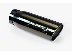 Aero Exhaust 5-Inch Stainless Steel Exhaust Tip; Black Chrome (Fits 4-Inch Tailpipe)