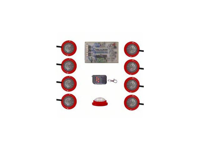 Vision X Tantrum LED Rock Light; Red (Universal; Some Adaptation May Be Required)