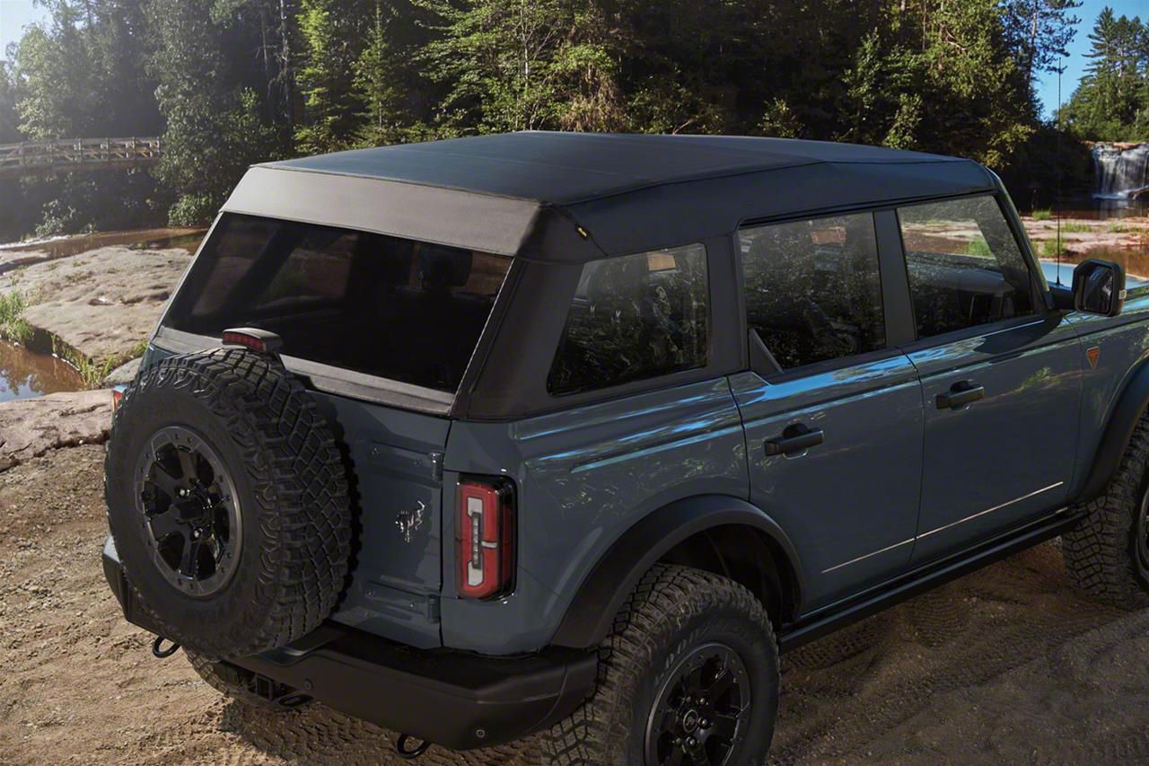 Bestop Bronco Trektop Soft Top; Black Diamond 56873-35 (21-23 Bronco 4 ...