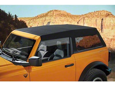 Bestop Trektop Soft Top; Black Twill (21-23 Bronco 2-Door)