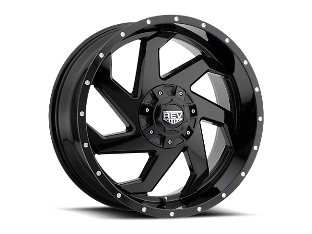 REV Wheels Off Road 895 Series Gloss Black 6-Lug Wheel; 20x9; -12mm Offset (10-23 4Runner)