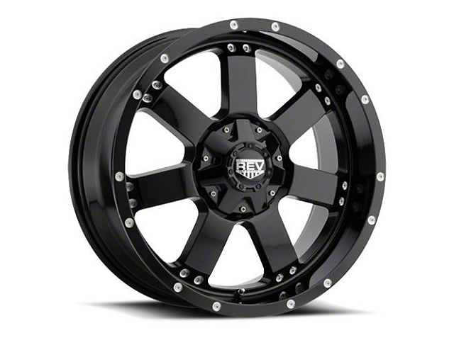 REV Wheels Off Road 885 Series Gloss Black 6-Lug Wheel; 17x9; -12mm Offset (10-23 4Runner)