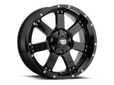 REV Wheels Off Road 885 Series Gloss Black 6-Lug Wheel; 17x9; -12mm Offset (21-24 Bronco, Excluding Raptor)