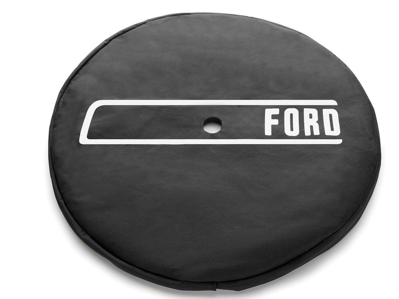 Ford Bronco 32Inch Spare Tire Cover with Ford Logo; Black M2DZ9945026E