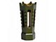 Flared/Spiked Door Breacher Design AR-15 Rifle Barrel Antenna Tip Flash Hider; Olive Drab/Army Green (Universal; Some Adaptation May Be Required)