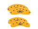 MGP Brake Caliper Covers with Ford Oval Logo; Yellow; Front and Rear (21-24 Bronco)
