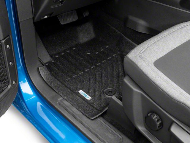 TruShield Precision Molded Front and Rear Floor Liners; Black (21-24 Bronco 4-Door)