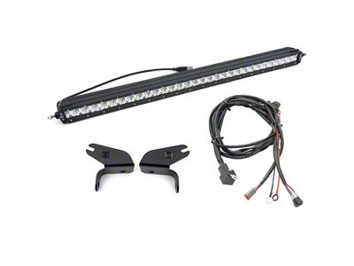 ZRoadz 30-Inch LED Light Bar with Top Bumper Mounting Brackets (21-24 Bronco w/ Modular Front Bumper)