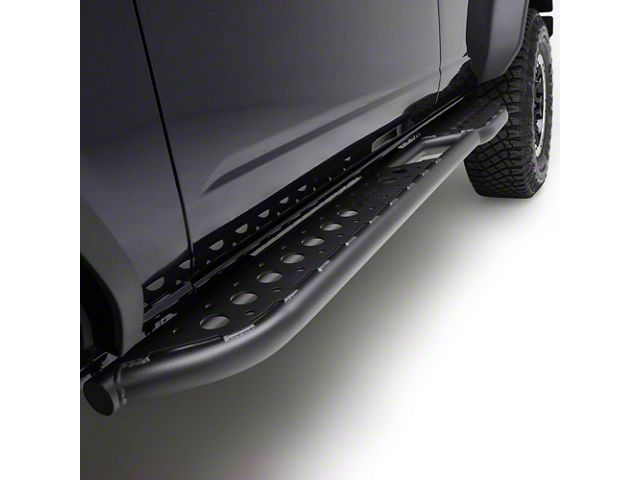 ZRoadz Rock Slider Side Step Bars; Textured Semi-Black (21-24 Bronco 2-Door)