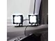 ZRoadz 3-Inch White LED Pod Lights with Dual A-Pillar Mounting Brackets (21-24 Bronco)