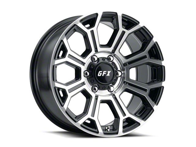 G-FX TR-19 Gloss Black Machined 6-Lug Wheel; 20x10; -19mm Offset (05-15 Tacoma)