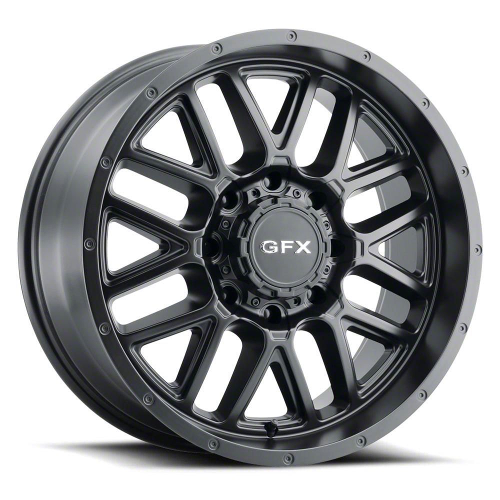 G-FX TM-5 Matte Black 6-Lug Wheel; 17x8.5; 0mm Offset (16-23 Tacoma)