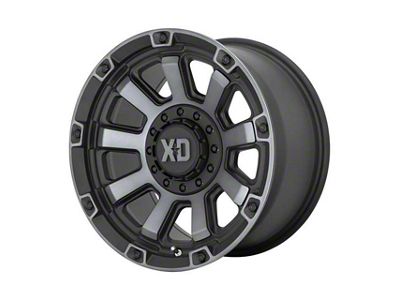 XD Gauntlet Satin Black with Gray Tint 6-Lug Wheel; 17x9; 0mm Offset (22-24 Tundra)