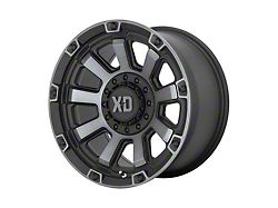 XD Gauntlet Satin Black with Gray Tint 6-Lug Wheel; 17x9; 0mm Offset (07-13 Sierra 1500)
