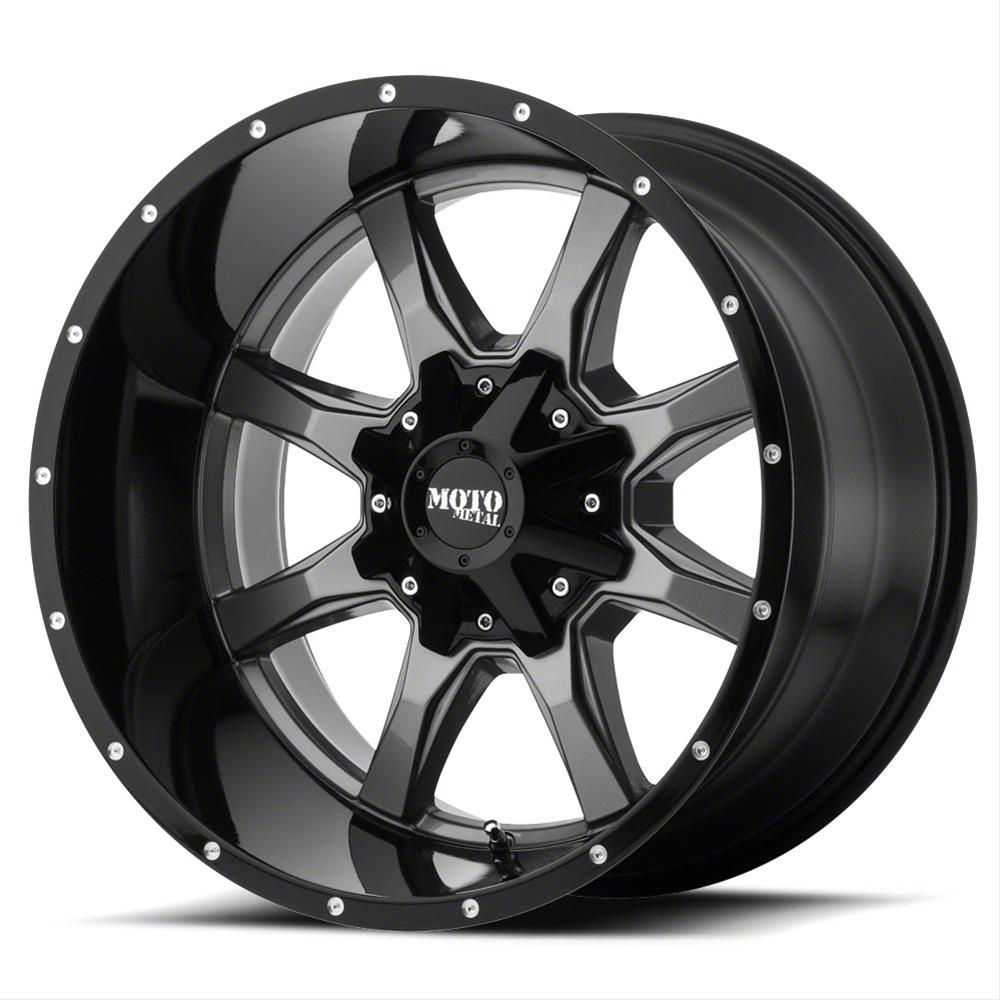 Moto Metal Tacoma MO970 Gloss Gray 6-Lug Wheel; 17x9; -12mm Offset ...