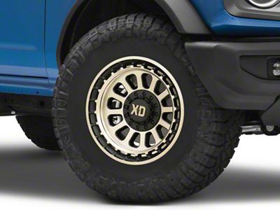 XD Omega Satin Black with Bronze Tint 6-Lug Wheel; 17x9; 0mm Offset (21-24 Bronco, Excluding Raptor)