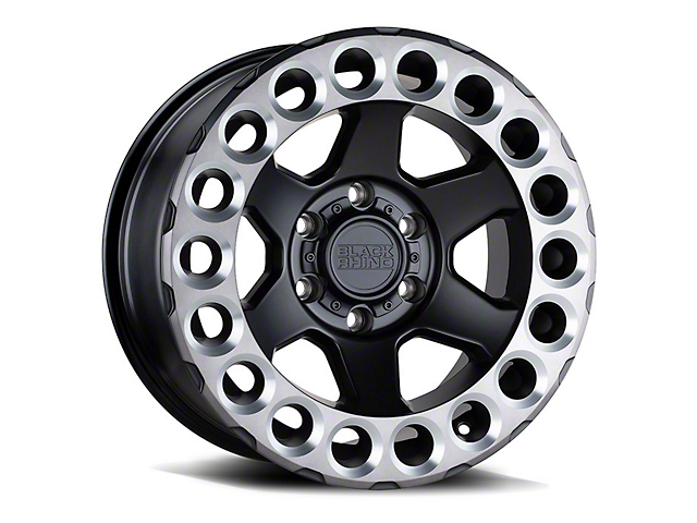 Black Rhino Odessa Matte Black with Machined Tint Lip and Milled Rings 6-Lug Wheel; 18x9.5; 12mm Offset (10-23 4Runner)