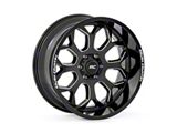 Rough Country 96 Series Gloss Black Milled 6-Lug Wheel; 20x10; -25mm Offset (16-23 Tacoma)
