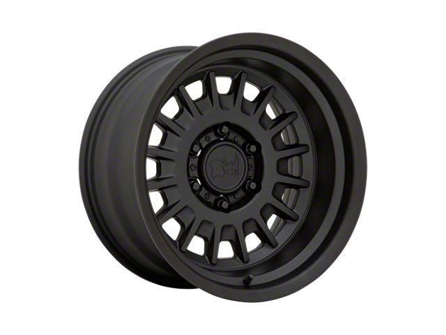 Black Rhino Aliso Matte Black 6-Lug Wheel; 17x8; 0mm Offset (21-24 Bronco, Excluding Raptor)