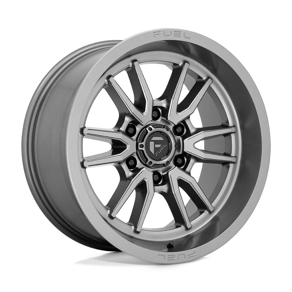 Fuel Wheels Bronco Clash Gunmetal 6Lug Wheel; 18x9; 1mm Offset