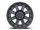 Black Rhino Cleghorn Matte Black 6-Lug Wheel; 17x8.5; 12mm Offset (16-23 Tacoma)