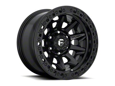Fuel Wheels Covert Beadlock Matte Black 6-Lug Wheel; 17x9; -15mm Offset (16-23 Tacoma)