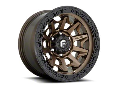 Fuel Wheels Covert Matte Bronze with Black Bead Ring 6-Lug Wheel; 17x9; 1mm Offset (16-23 Tacoma)