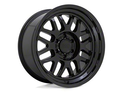 Black Rhino Delta Gloss Black 6-Lug Wheel; 17x9.5; 12mm Offset (05-15 Tacoma)