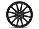 Black Rhino Kaizen Matte Black 6-Lug Wheel; 17x9.5; -12mm Offset (21-24 Bronco, Excluding Raptor)