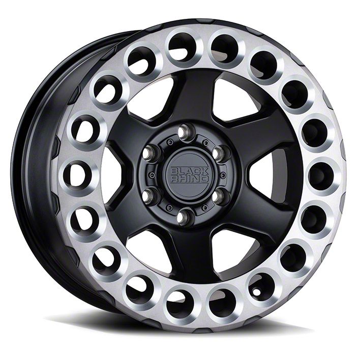 Black Rhino Odessa Matte Black with Machined Tint Lip and Milled Rings 6-Lug Wheel; 17x9.5; 12mm Offset (05-15 Tacoma)