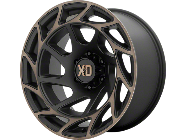 XD Onslaught Satin Black with Bronze Tint 6-Lug Wheel; 17x9; 0mm Offset (05-15 Tacoma)