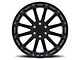 Black Rhino Pinnacle Semi Gloss Black with Gunmetal Bolts 6-Lug Wheel; 18x9; 12mm Offset (21-24 Bronco, Excluding Raptor)