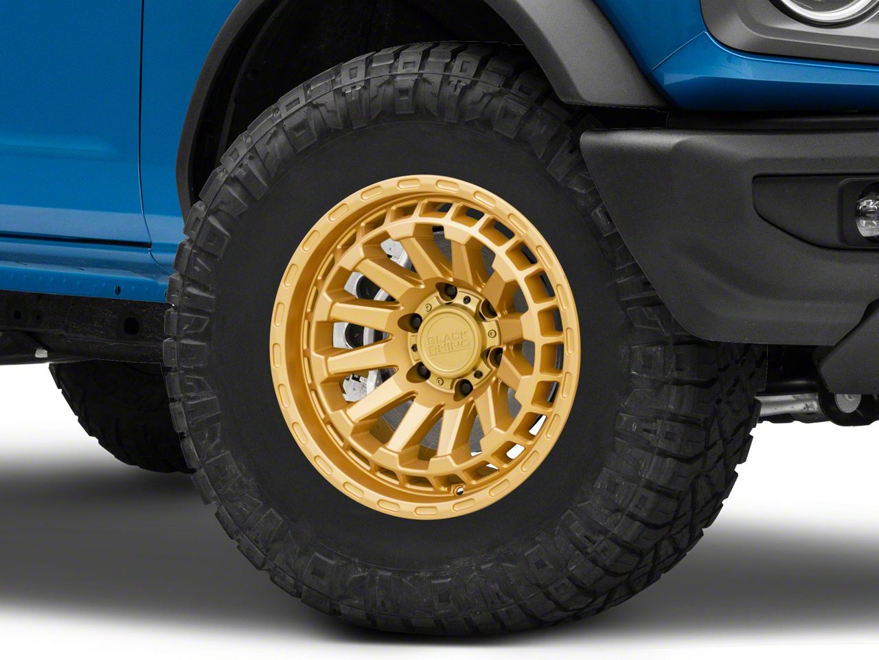 Black Rhino Raid Gold 6-Lug Wheel; 17x8.5; 0mm Offset (16-23 Tacoma)