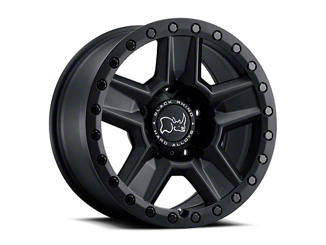Black Rhino Ravine Matte Black 6-Lug Wheel; 17x8.5; 12mm Offset (16-23 Tacoma)