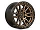Fuel Wheels Rebel Matte Bronze with Black Bead Ring 6-Lug Wheel; 17x9; -12mm Offset (21-24 Bronco, Excluding Raptor)