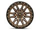 Fuel Wheels Rebel Matte Bronze with Black Bead Ring 6-Lug Wheel; 17x9; -12mm Offset (21-24 Bronco, Excluding Raptor)