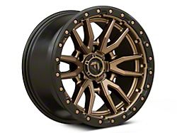 Fuel Wheels Rebel Matte Bronze with Black Bead Ring 6-Lug Wheel; 18x9; -12mm Offset (21-24 Bronco, Excluding Raptor)