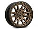 Fuel Wheels Rebel Matte Bronze with Black Bead Ring 6-Lug Wheel; 18x9; -12mm Offset (21-24 Bronco, Excluding Raptor)