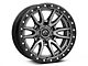 Fuel Wheels Rebel Matte Gunmetal with Black Bead Ring 6-Lug Wheel; 17x9; -12mm Offset (21-24 Bronco, Excluding Raptor)