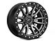 Fuel Wheels Rebel Matte Gunmetal with Black Bead Ring 6-Lug Wheel; 17x9; 1mm Offset (21-24 Bronco, Excluding Raptor)