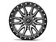Fuel Wheels Rebel Matte Gunmetal with Black Bead Ring 6-Lug Wheel; 17x9; 1mm Offset (21-24 Bronco, Excluding Raptor)