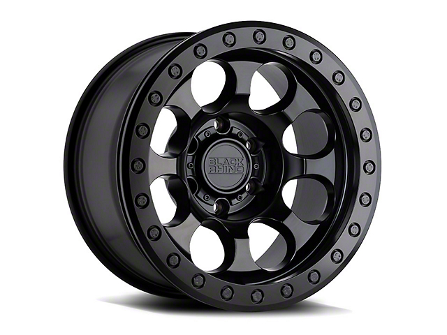Black Rhino Riot Beadlock Matte Black 6-Lug Wheel; 17x8.5; 0mm Offset (05-15 Tacoma)