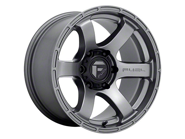 Fuel Wheels Rush Matte Gunmetal 6-Lug Wheel; 18x9; -12mm Offset (16-23 Tacoma)